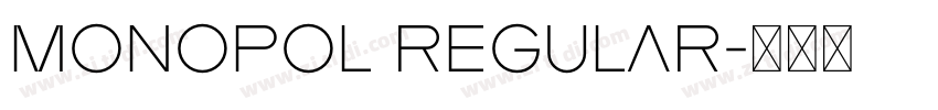 Monopol Regular字体转换